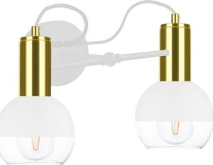 Kinkiet Keter Lighting Kinkiet 2xE27 ARNE WHITE/GOLD 1