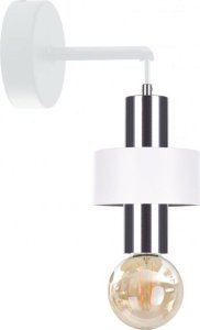 Kinkiet Keter Lighting Kinkiet 1xE27 UNICA WHITE/SILVER 1