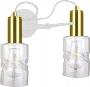 Kinkiet Keter Lighting Kinkiet 2xE27 INGER WHITE/GOLD 1