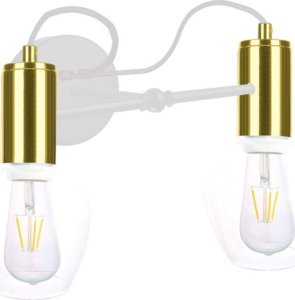 Kinkiet Keter Lighting Kinkiet 2xE27 MAYA WHITE/GOLD 1