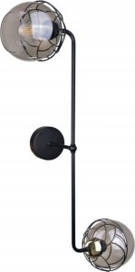 Kinkiet Keter Lighting Kinkiet 2xE27 MERA BLACK/GOLD 1