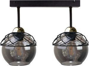 Lampa sufitowa Keter Lighting Lampa sufitowa 2xE27 MERA BLACK/GOLD 1