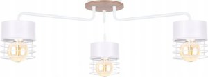 Lampa sufitowa Keter Lighting Lampa sufitowa 3xE27 CASA WHITE WOOD 1