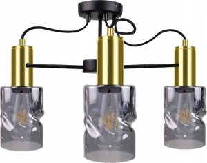 Lampa sufitowa Keter Lighting Lampa sufitowa 3xE27 INGER BLACK/GOLD 1