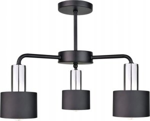 Lampa sufitowa Keter Lighting Lampa sufitowa 3xE27 LUCE BLACK SILVER 1