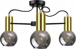 Lampa sufitowa Keter Lighting Lampa sufitowa 3xE27 LIV BLACK/GOLD 1