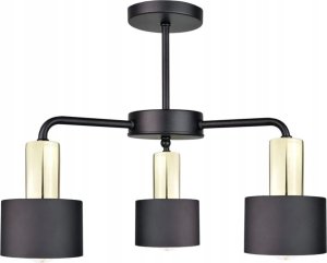 Lampa sufitowa Keter Lighting Lampa sufitowa 3xE27 LUCE BLACK GOLD 1