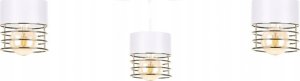 Lampa sufitowa Keter Lighting Lampa sufitowa 3xE27 ROYAL WHITE/GOLD 1