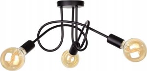 Lampa sufitowa Keter Lighting Lampa sufitowa 3xE27 RUMBA BLACK/GOLD 1