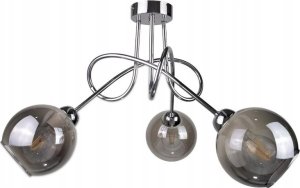 Lampa sufitowa Keter Lighting Lampa sufitowa 3xE27 RING SILVER 1