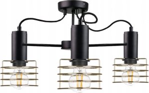 Lampa sufitowa Keter Lighting Lampa sufitowa 3xE27 RUNE BLACK/GOLD 1