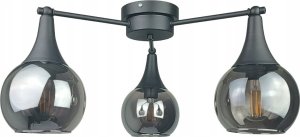 Lampa sufitowa Keter Lighting Lampa sufitowa 3xE27 STAR SMOKY BLACK 1