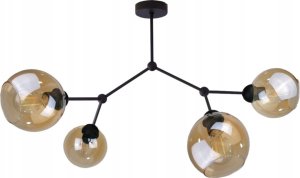 Lampa sufitowa Keter Lighting Lampa sufitowa 4xE27 ACRO BLACK/HONEY 1