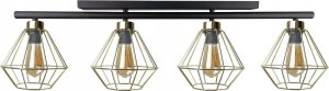 Lampa sufitowa Keter Lighting Lampa sufitowa 4xE27 FEBRIS BLACK/GOLD 1