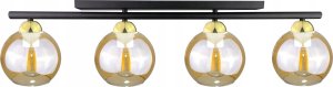 Lampa sufitowa Keter Lighting Lampa sufitowa 4xE27 AMARUS BLACK/GOLD 1