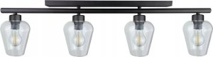 Lampa sufitowa Keter Lighting Lampa sufitowa 4xE27 FLOS BLACK 1