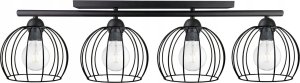 Lampa sufitowa Keter Lighting Lampa sufitowa 4xE27 BACCA BLACK 1