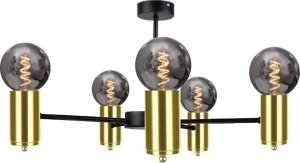 Lampa sufitowa Keter Lighting Lampa sufitowa 5xE27 ARDE BLACK/GOLD 1