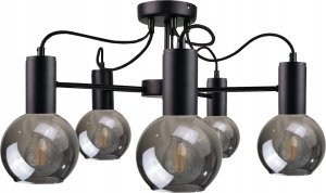 Lampa sufitowa Keter Lighting Lampa sufitowa 5xE27 LIV BLACK 1