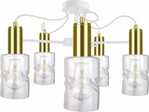 Lampa sufitowa Keter Lighting Lampa sufitowa 5xE27 INGER WHITE/GOLD 1