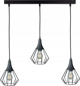 Lampa wisząca Keter Lighting Lampa wisząca 3xE27 SELENE BLACK 1