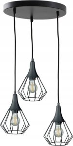 Lampa wisząca Keter Lighting Lampa wisząca 3xE27 SELENE BLACK 1