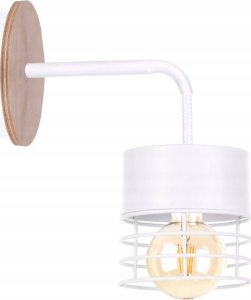 Kinkiet Keter Lighting Kinkiet 1xE27 CASA WHITE WOOD 1