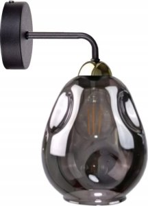 Kinkiet Keter Lighting Kinkiet 1xE27 LOKI BLACK/GOLD 1