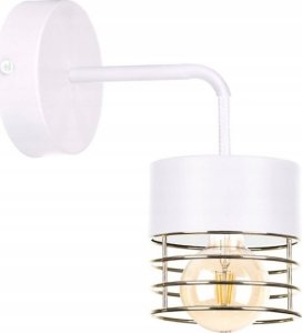 Kinkiet Keter Lighting Kinkiet 1xE27 ROYAL WHITE/GOLD 1