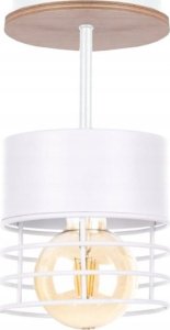 Lampa sufitowa Keter Lighting Lampa sufitowa 1xE27 CASA WHITE WOOD 1