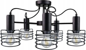 Lampa sufitowa Keter Lighting Lampa sufitowa 5xE27 RUNE BLACK 1