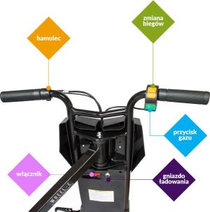 WHEEL-E Scooter Drifter czarna (BRA005112) 2