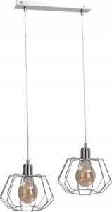 Lampa wisząca Keter Lighting Lampa wisząca 2xE27 LUNA SILVER 1