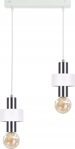 Lampa wisząca Keter Lighting Lampa wisząca 2xE27 UNICA WHITE/SILVER 1