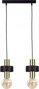 Lampa wisząca Keter Lighting Lampa wisząca 2xE27 UNICA BLACK/GOLD 1