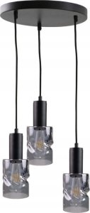 Lampa wisząca Keter Lighting Lampa wisząca 3xE27 CROSS BLACK 1