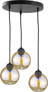 Lampa wisząca Keter Lighting Lampa wisząca 3xE27 AMBRE BLACK 1