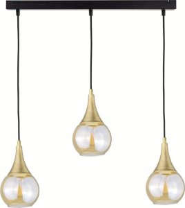 Lampa wisząca Keter Lighting Lampa wisząca 3xE27 LACRIMA HONEY/GOLD 1