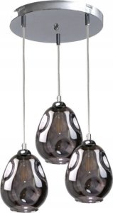 Lampa wisząca Keter Lighting Lampa wisząca 3xE27 LOKI SILVER 1