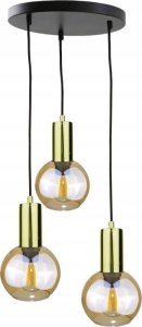 Lampa wisząca Keter Lighting Lampa wisząca 3xE27 JANTAR GOLD 1