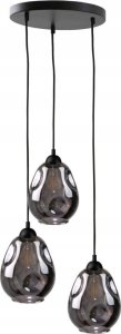 Lampa wisząca Keter Lighting Lampa wisząca 3xE27 LOKI BLACK 1