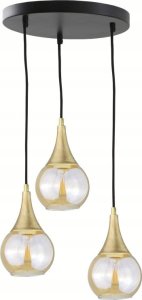 Lampa wisząca Keter Lighting Lampa wisząca 3xE27 LACRIMA HONEY/GOLD 1