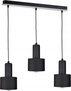 Lampa wisząca Keter Lighting Lampa wisząca 3xE27 LUCE BLACK WOOD 1