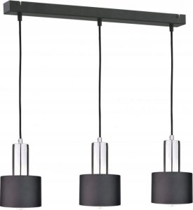 Lampa wisząca Keter Lighting Lampa wisząca 3xE27 LUCE BLACK SILVER 1