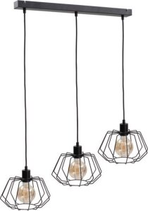 Lampa wisząca Keter Lighting Lampa wisząca 3xE27 LUNA BLACK 1