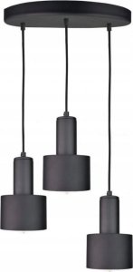 Lampa wisząca Keter Lighting Lampa wisząca 3xE27 LUCE BLACK WOOD 1