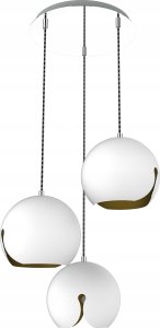 Lampa wisząca Keter Lighting Lampa wisząca 3xE27 LUNA WHITE 1