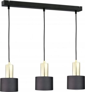 Lampa wisząca Keter Lighting Lampa wisząca 3xE27 LUCE BLACK GOLD 1