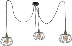 Lampa wisząca Keter Lighting Lampa wisząca 3xE27 LUNA GOLD 1