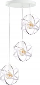 Lampa wisząca Keter Lighting Lampa wisząca 3xE27 POLA WHITE 1